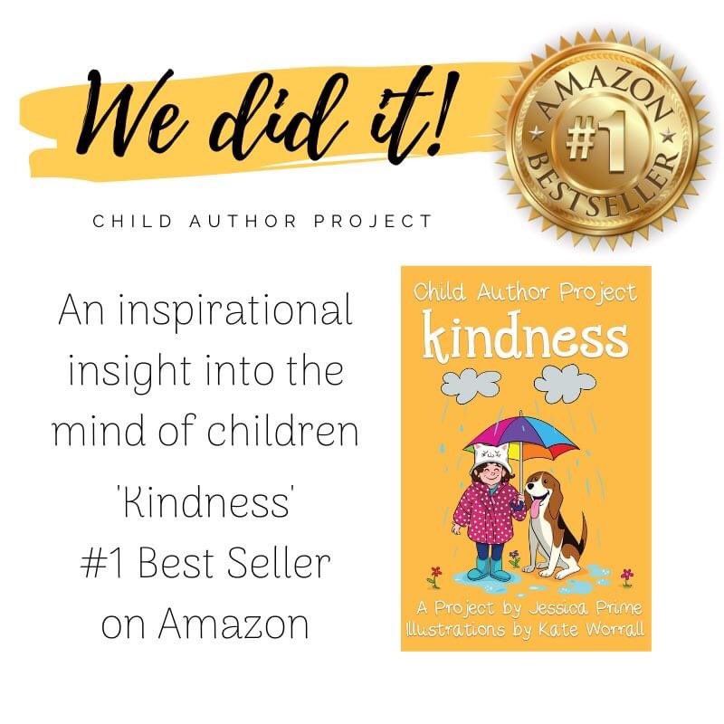 lisapierce0384's tweet photo. @davidwalliams today my son became a published author for the first time in a book called Kindness as part of the #childauthorproject it would make my sons day if you could reply to say congrats. He finished reading Slime today and loved it. You are his inspiration 😍 https://t.co/26qLBMSwJc