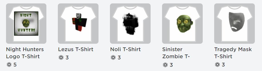 Night Hunters On Twitter Myth T Shirts Now Being Sold On Our Roblox Group Https T Co 8pbgej0sw5 - roblox the myth hunt