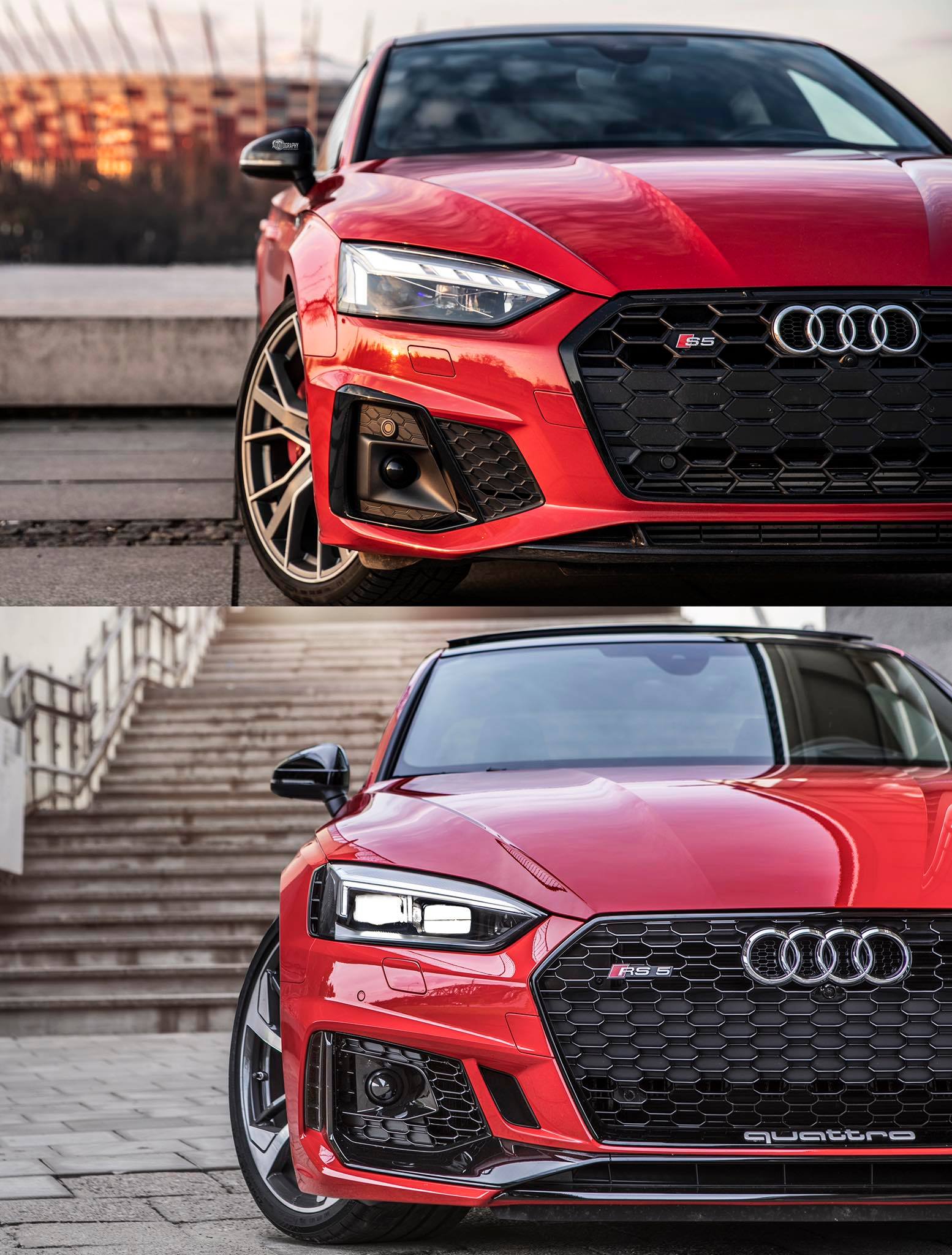 Audi España on Twitter: "Audi S5 vs. RS5. Dos estilos con un frontal actitud 100% deportiva ¿Qué diseño te seduce más? ❤️ Si el #S5 RT Si eres