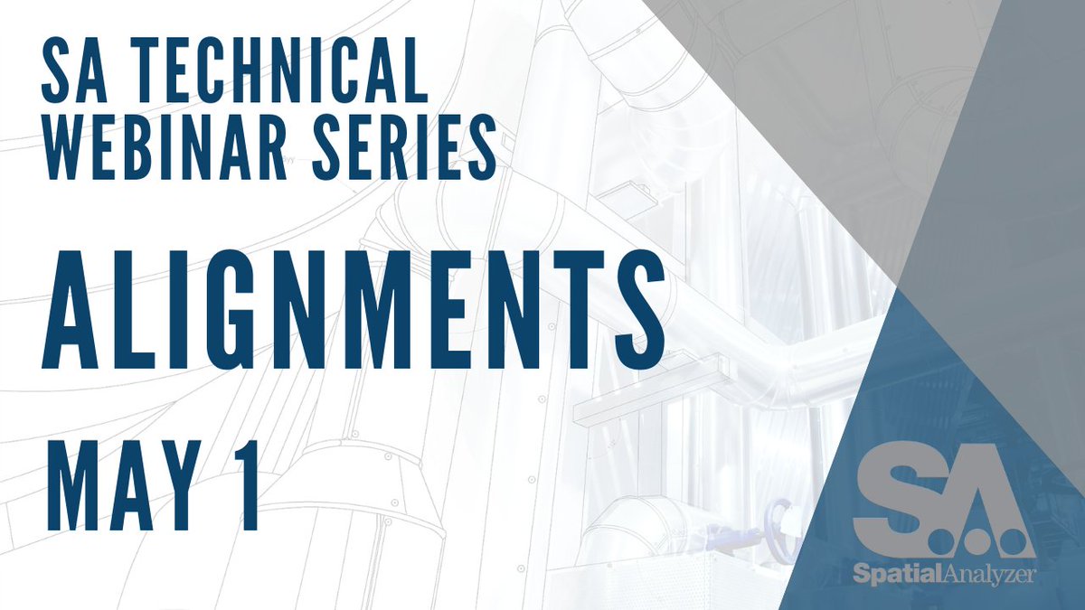 SpatialAnalyzer's tweet image. Register now! SA Technical Web Series continues this Friday, May 1 with Alignments! Join us as we discuss the advantages of different types of alignments! sawebinar05.eventbrite.com
#SpatialAnalyzer #SAWebSeries #metrology