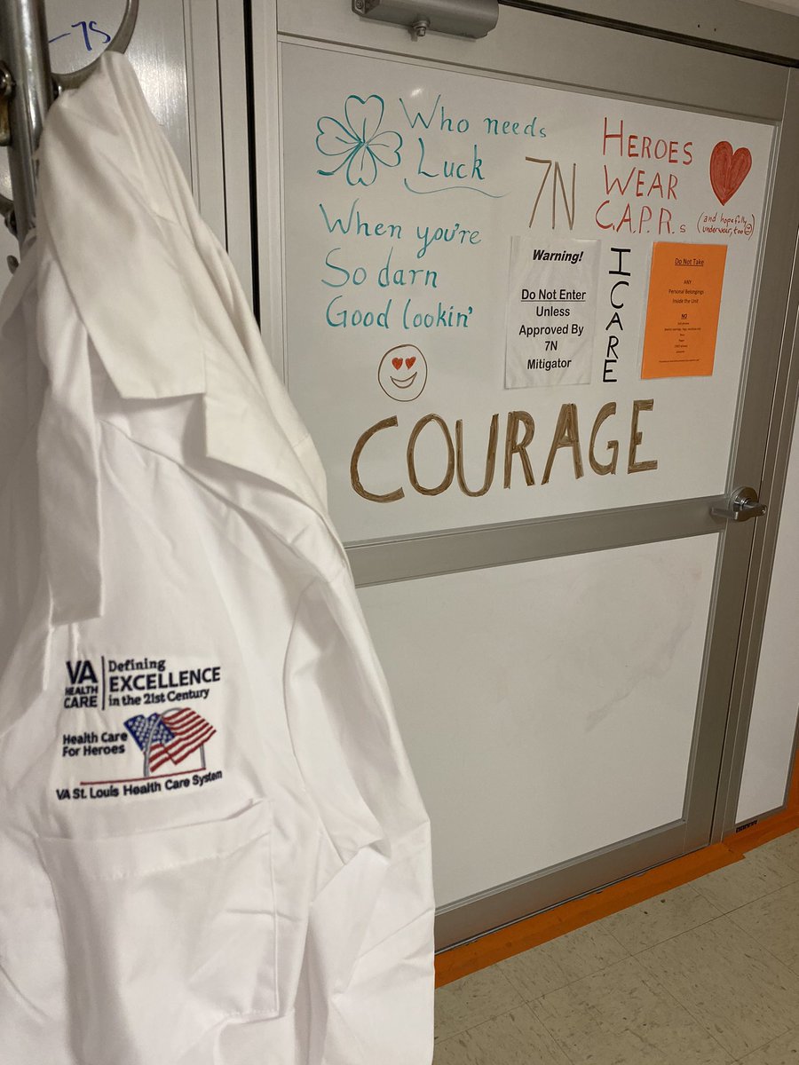 zalaly's tweet image. On clinical service, and continue to be amazed by the courage of our nurses. The real heroes in the battle against #COVID19 @VREFSTL @STLOUISVA @pattyh1095