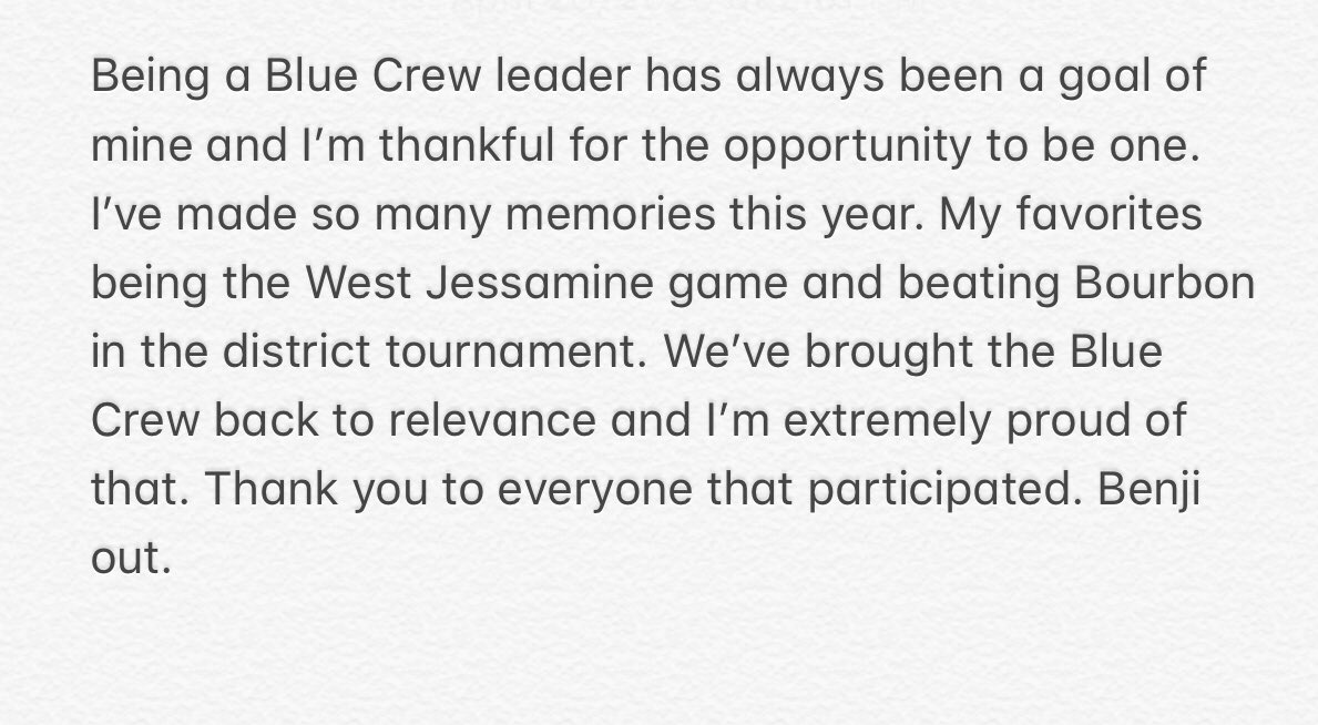 Thank you Class of 2020 leaders. Your new leaders are: Pruitt Landsdale, Ashton Brian, Sydney Henderson, and Drew Doyle.