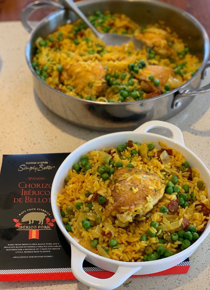 macneanhouse's tweet photo. ✨🥘CHICKEN &amp; CHORIZO RICE BAKE🥘✨ 
An extremely tasty Chicken &amp; Chorizo rice bake for everyone! This is a meal for all the family to enjoy. @nevenmaguire uses Irish Cornfed Chicken Thighs from the @SimplyBetterDS collection @dunnesstores 

Full Video: https://t.co/XTIwYeIbfy https://t.co/616AEmpmC8
