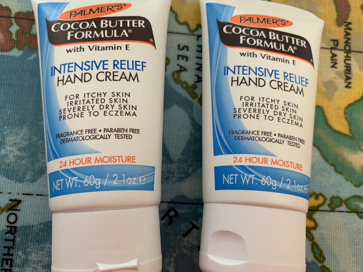 rokmum's tweet photo. Positive thought for the day: New @PalmersUK hand cream finally arrived. It’s the only thing that saves my destroyed hands. The smell (like a chocolate shop) reminds me of being pregnant when I slapped it on my belly at a rate of knots. #nostretchmarks #stayhome #LockdownLife https://t.co/3GnVbE51bI