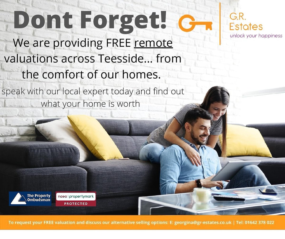 Are you THINKING OF SELLING your property once restrictions have been lifted?

☎️ 01642 378022 or email georgina@gr-estates.co.uk
Two valuations completed today, both sellers sent over some photos of their property to ensure the figures provided were as realistic as possible 👌