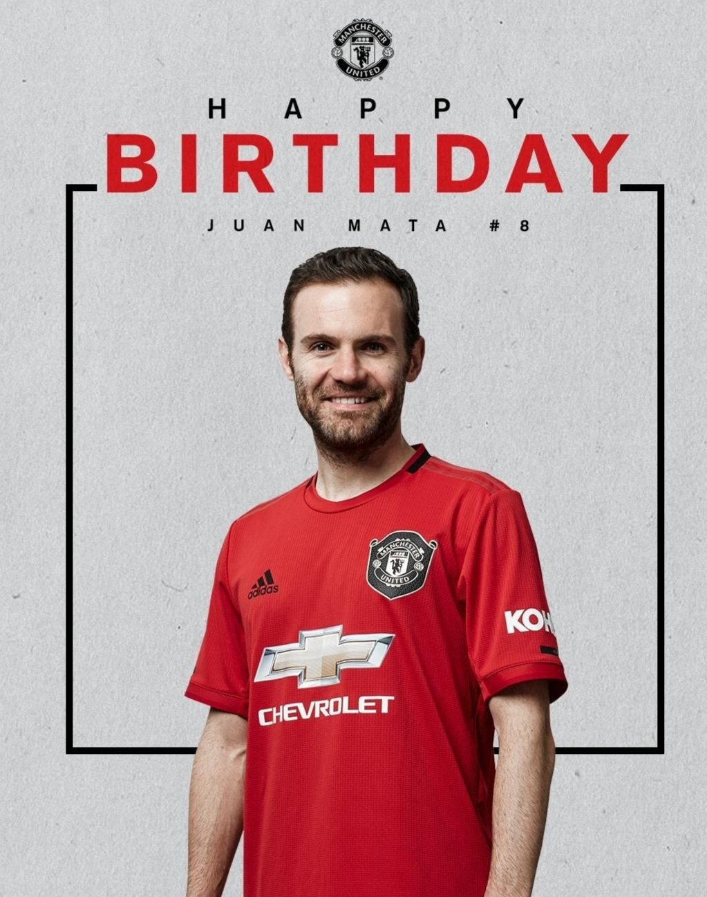 Happy birthday to midfielder Juan Mata.    