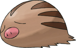 13- Une sorte de phacochère avec des bois.Soit ce Pokémon était la pré-évolution de Cerfrousse, soit.... Potentiellement proto-Marcacrin/Cochignon ?