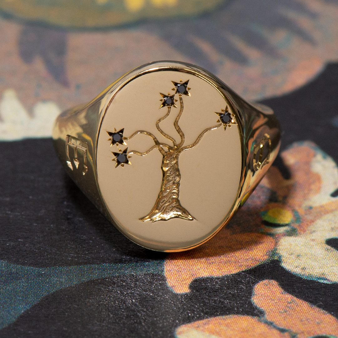 Taken from the artwork from their wedding invitation these two rings are to celebrate 20 years together.
.
.
.
#rebus #rebussignetrings #engraveyourstory #goodthingstaketime #personalised #personalized #handmade #jewellery #jewelry #diamond #blackdiamond #treering