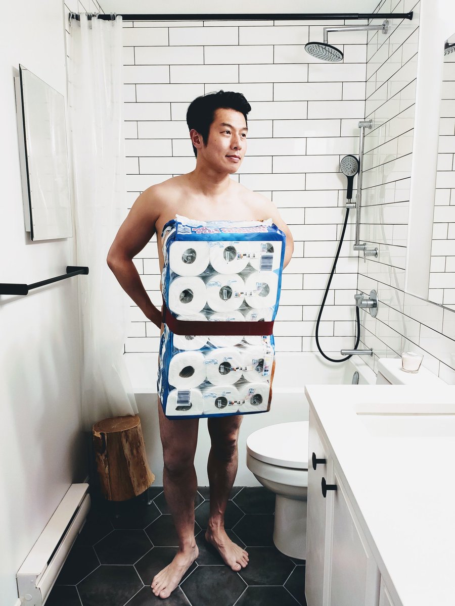 Fashionably late for the #toiletpaperchallenge and #pillowchallenge, so might as well do both all at once...