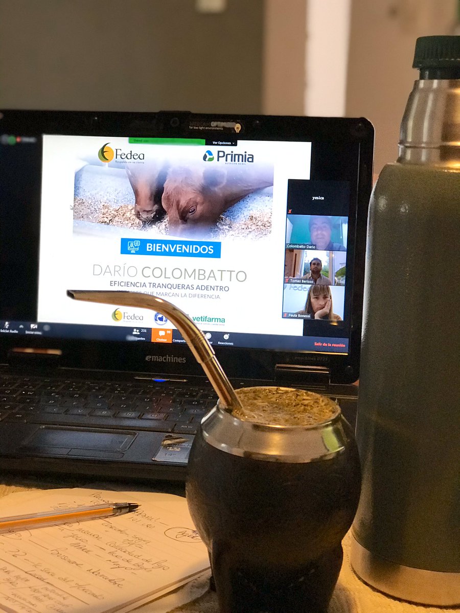 YesiFeninger's tweet photo. Charla virtual. Home office!!! 🐮🐮
De la mano de @DarioColombatto 👏🏻
.
.
#CharlaVirtual #NutricionAnimal
#feedlot #ServicioActivo
@fedeaagro #Primia #EDPagro
#NosQuedamosEnCasa https://t.co/BSnWT5kPZE