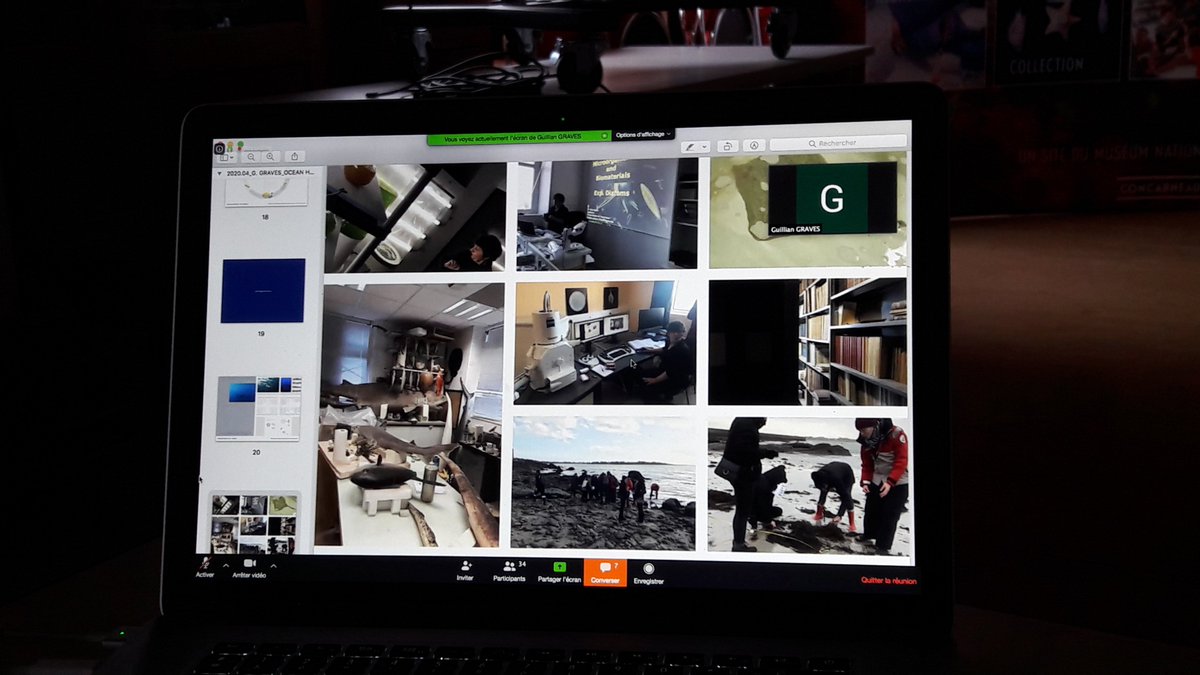 Échanges fructueux et stimulants, avec les 34 participants du #webinaire, autour de la #biodiversité marine, la #bioinspiration dans un contexte de développement durable, de conservation, d'innovation <a href="/11thHourRacing/">11th Hour Racing</a> <a href="/GuillianGraves/">Guillian GRAVES</a>  @ENSCI_LesAteliers #MerConcept <a href="/SBM_Concarneau/">Marinarium</a>