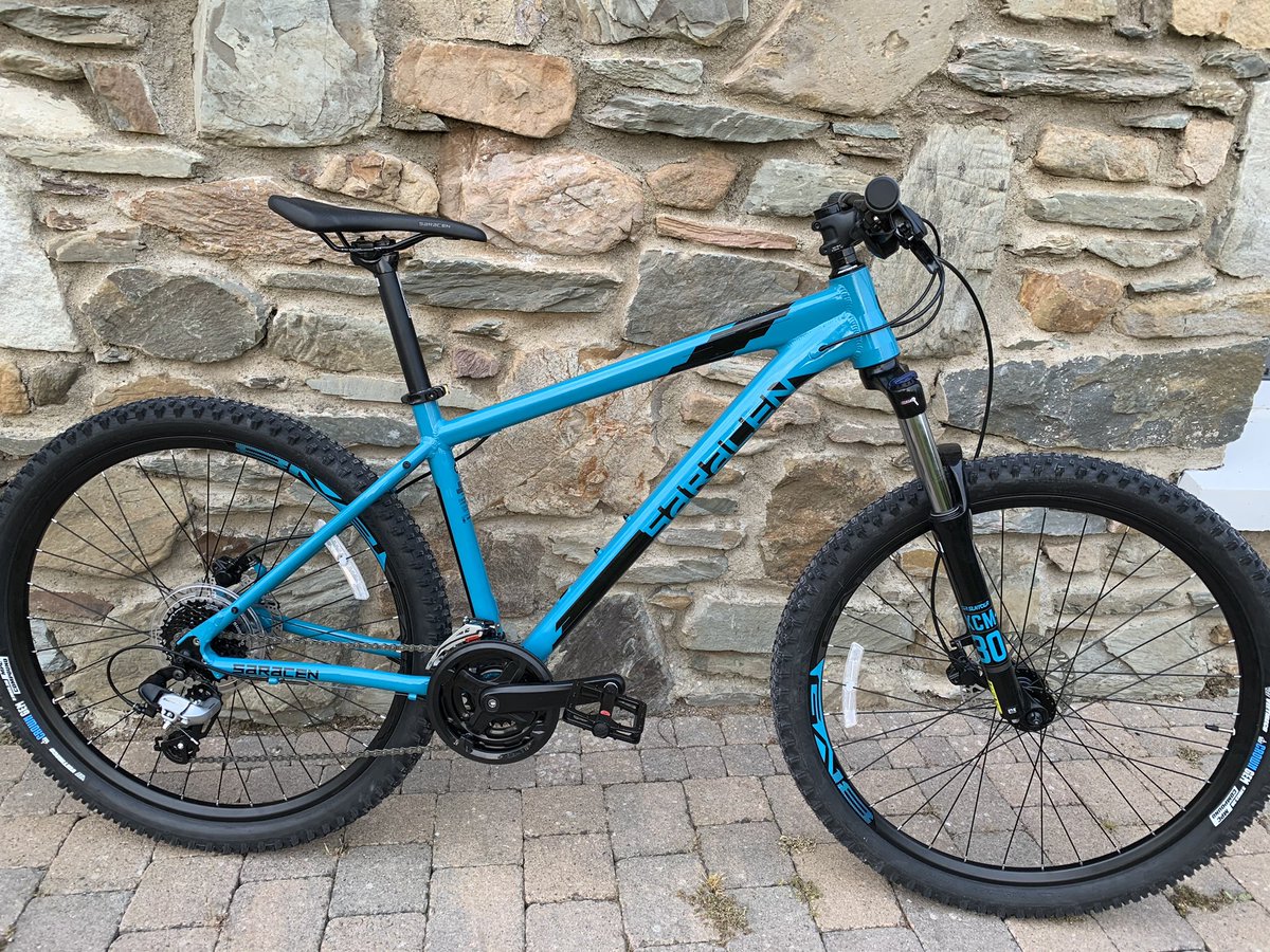 Today’s new build ready for collection. Saracen Mantra. Selling out fast! #mtb #mountainbiking #saracenbikes athlostriathlon.com/cycling/saracen