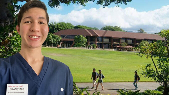 UHawaiiNews's tweet photo. 👀 #UHohana: An ambitious high school student is set to receive a certificate of competence in pharmacy tech from @uhkapiolani before he graduates from #CastleHighSchool this spring ➡️ https://t.co/0E5KdPvLK9 https://t.co/bSnZfpjwnZ