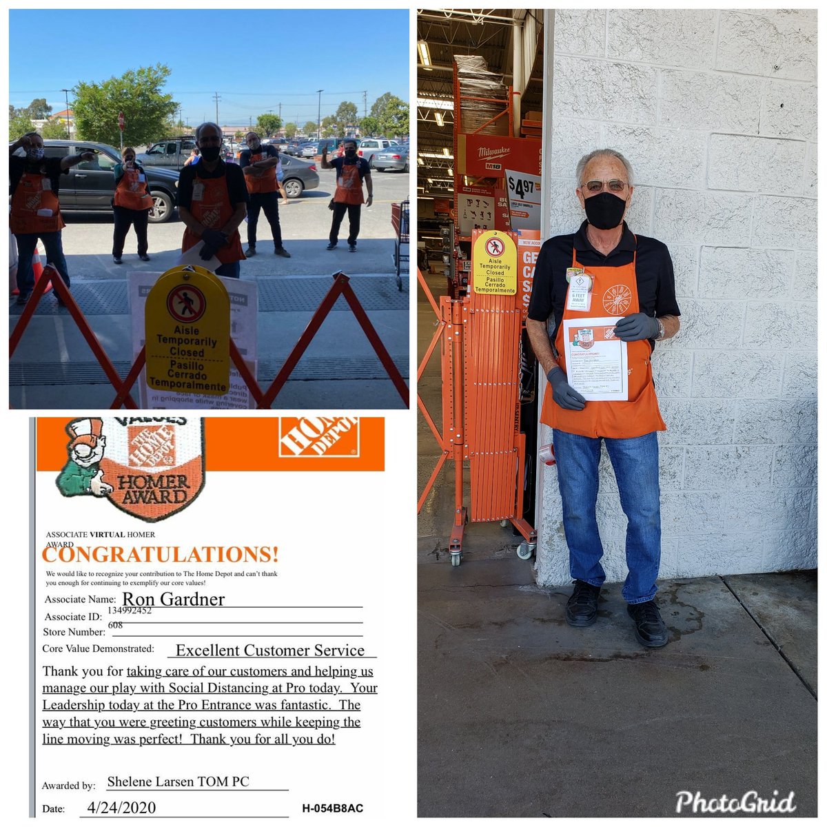 Ron D25 Hardware was given a Homer for providing excellent customer service,  by thanking our customers for shopping @homedepot #CerritosHD while ensuring all were practicing social distancing,  and being safe! <a href="/likevike/">pac central region</a> <a href="/lupeadiaz/">Lupe Diaz</a> <a href="/CaylorLarry/">Larry Caylor</a> @briannavapc <a href="/THD_Western_Ops/">Charles Bayer</a>