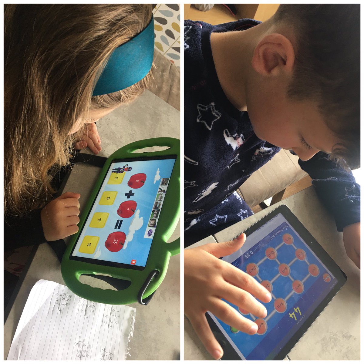 PickwellClaire's tweet photo. Hit the button for Fraser.. long multiplication and a maths game for Esta. #trying @Wrenthorpe_SCH https://t.co/WAR5Pk1sH6