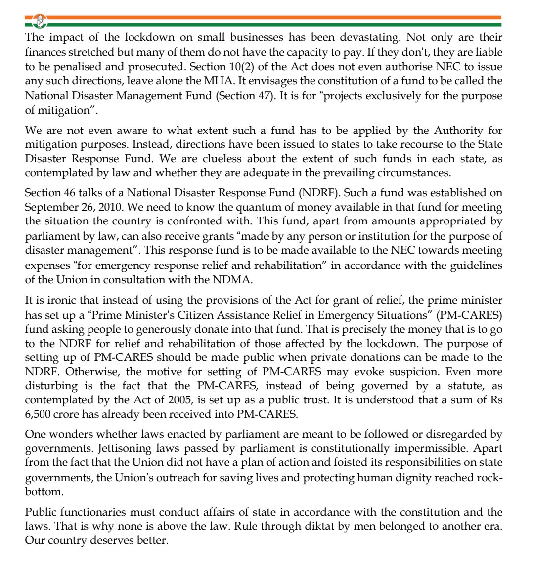 bobbeeta_sharma's tweet photo. Important to go through this press statement of Sri @KapilSibal on why there has been no announcement as yet of a national plan after lockdown.We are approaching 3rd May. People are anxious about their future #1MonthLockdownWithoutPlan #coronavirus https://t.co/rLyp13O0Q2
