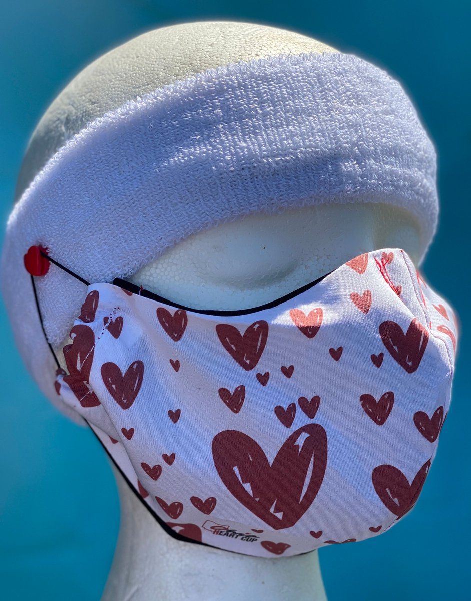 OhioHeartCup's tweet photo. Available now,  custom Ohio Heart masks, complete with button and headband apparatus for purchase online: https://t.co/nTRpRx1qz4. 

All proceeds from masks will go towards the creating and donating of cloth masks to @UHhospitals 

#OhioHasHeart https://t.co/v2CeVfd6hD