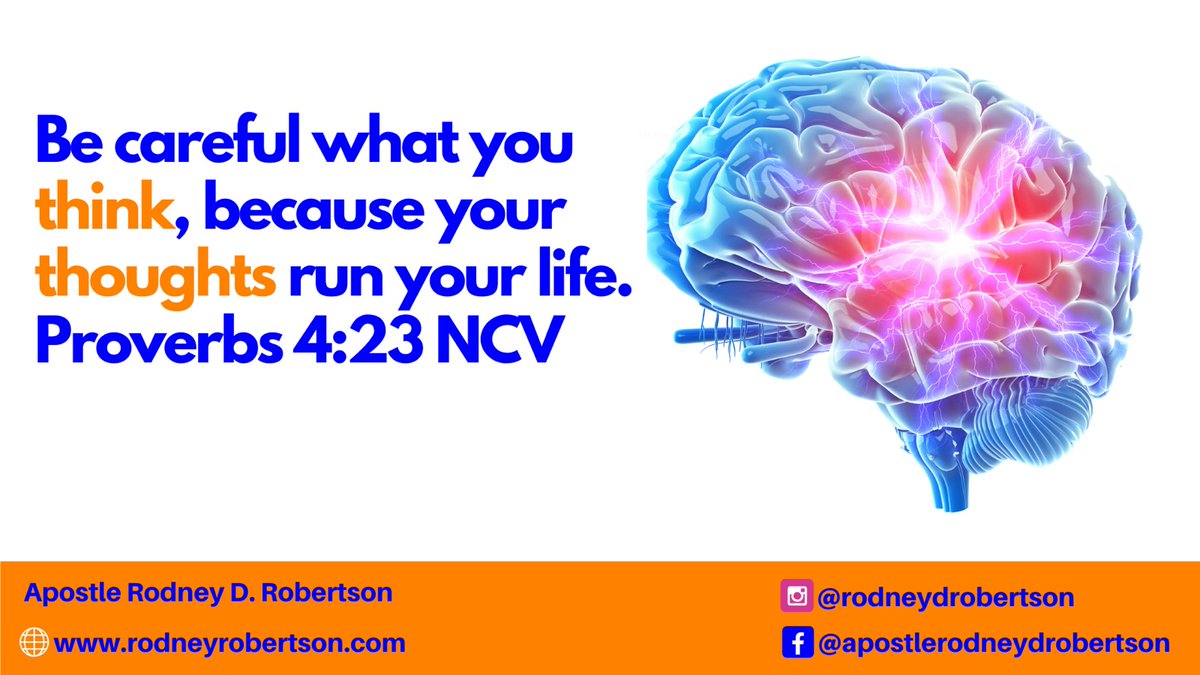 nlcctr's tweet photo. Be careful what you think, because your thoughts run your life. (Prov.4:23 NCV) 
#ApostleRod #MasterYourMind https://t.co/YcjkoCIrnK