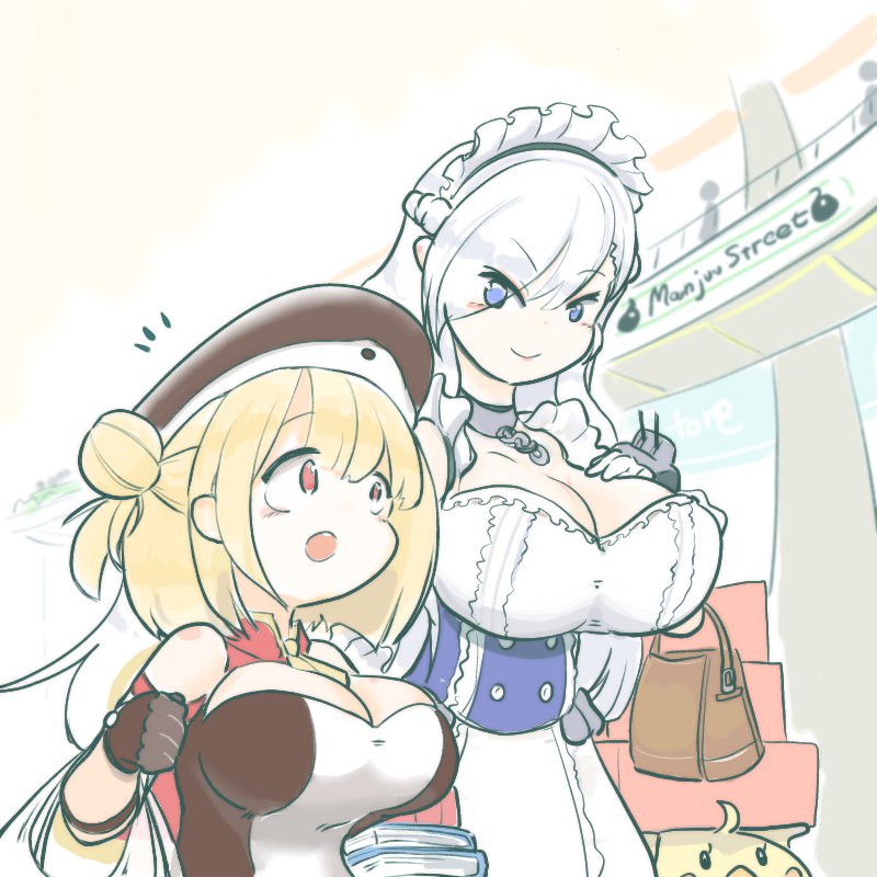 アズレン アズレン アズールレーン お買いものですか ミス ライプツィヒ 火魔じんのイラスト