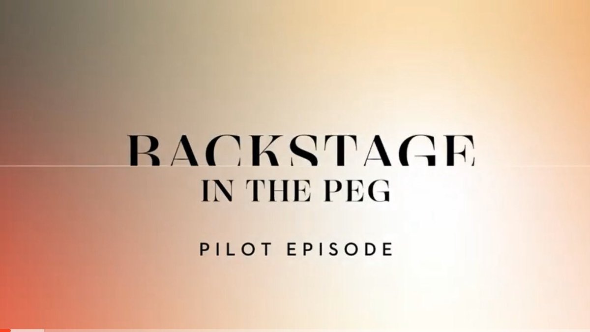 Caroibrahim's tweet photo. Backstage in the Peg - Pilot Episode https://t.co/En5I63hhd5 via @YouTube https://t.co/SYeq5ey82T
