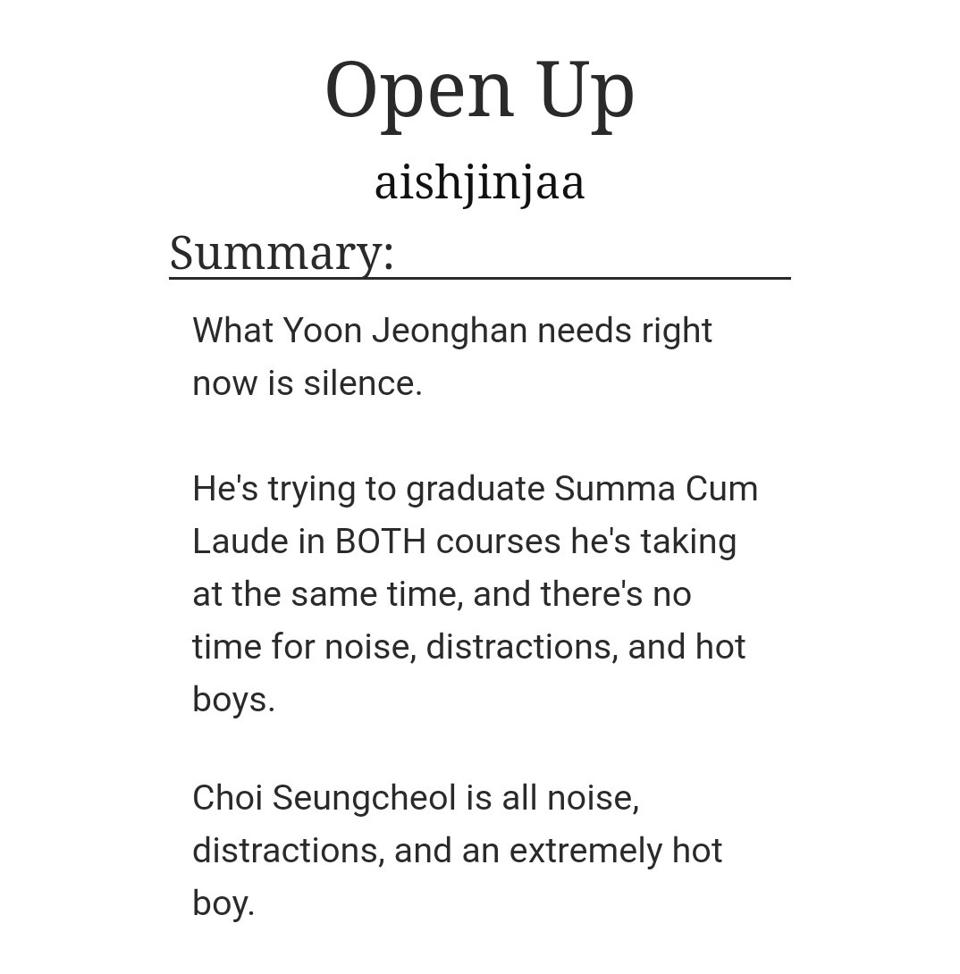 Open Upby aishjinjaa-jeongcheol-han is just trying to study-cheol is so sweet love him https://archiveofourown.org/works/11866098 