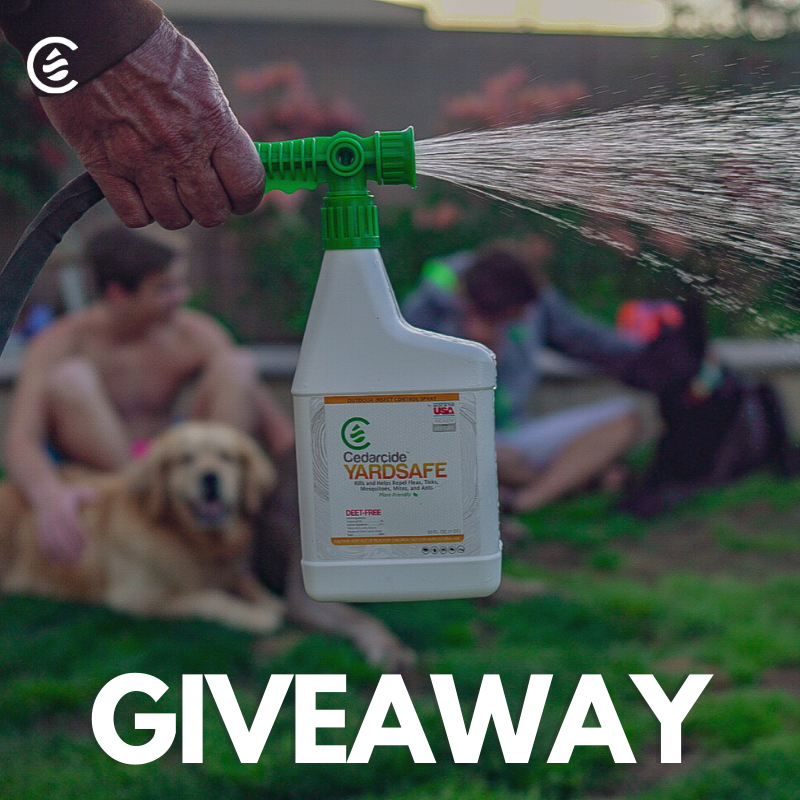 realcedarcide's tweet photo. Tired of pests in your yard?π¦π RT & follow to enter this week's giveaway for our Yardsafe. Our easy-to-use product will kill and repel fleas, ticks, mosquitoes, ants, and mites in your yard without harmful chemicals.π
US only
Ends 5/5.
#giveaway #free #rt #follow #cedarcide https://t.co/TdxBAYr0Ul