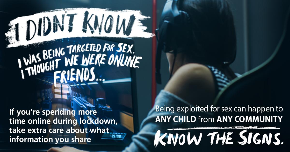 DC_Police's tweet image. Children are *never* to blame for being #exploited. Perpetrators exploit any vulnerability - including spending more time online due to lockdown. Victims can be boys or girls from any background. Worried about someone? #SaySomething!  crowd.in/wWwvrl