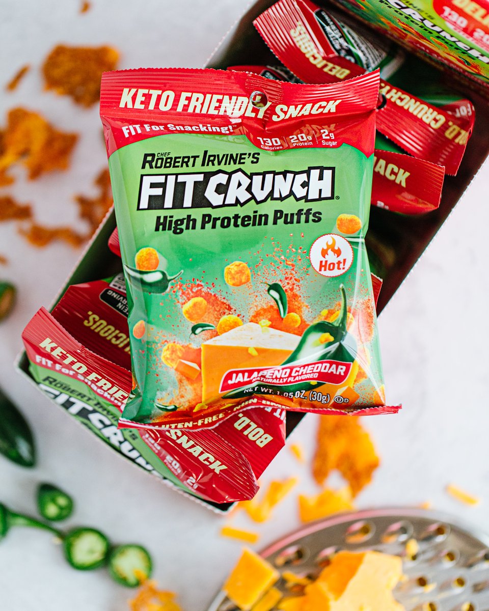 FitCrunchBars's tweet photo. Over here looking spicy!🤤🔥
.
Have you tried them? 👉 https://t.co/5ZWbSQU0fM
.
.
#fitcrunch #flamminghot #snack #quarantinecraving #fitforsnacking #snackaddict #snacking #spicy #protein #puffs #cheesepuffs #jalapenocheddar #amazon #new #shopping #prime #crunchtime https://t.co/6dbI6hJxJJ