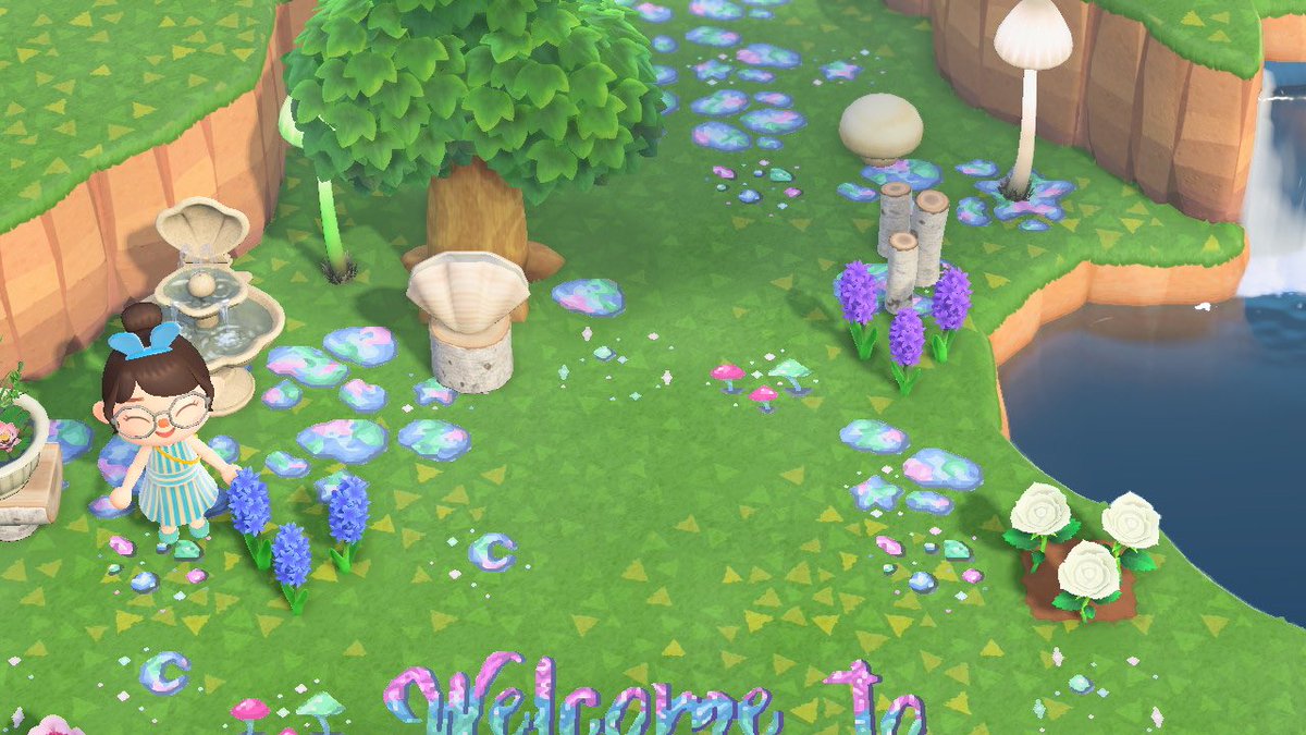 TouchOfGeekery's tweet photo. Opalascent stone pathway!! Would love to see how you use it on your island 😍 I'm planning a bunch more magical ground cover stuff to go with my theme so keep an eye out for that too https://t.co/WEfXKtBflq