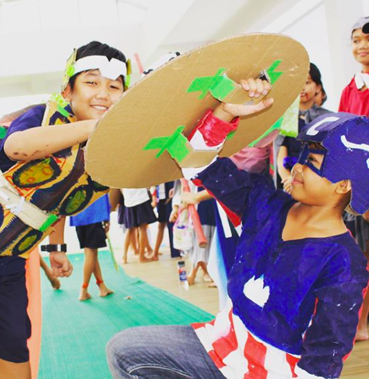 Throwback to an #Avengers worthy creative day for Liger Juniors! Using upcycled and recycled materials, students made their superhero dreams a reality culminating in a Superhero Assembly! #AvengersAssemble