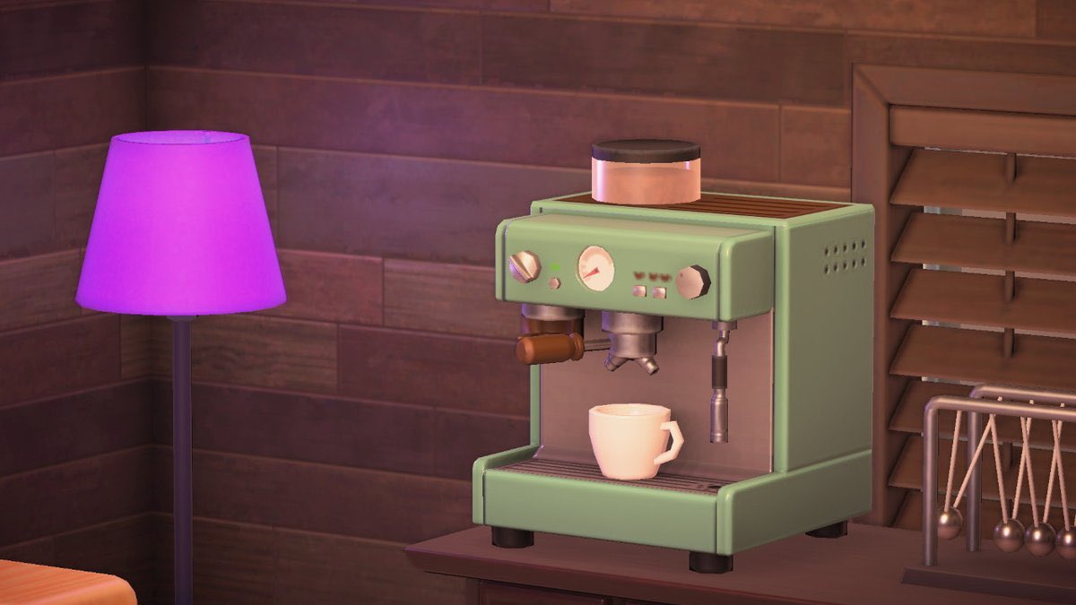 Merecat on Twitter: &quot;Does anyone have the espresso maker in this mint green color that I could buy or catalog? Dm me if you do!! #AnimalCrossingNewHorizions #acnh #acnhtrades… https://t.co/yB8c3kAz5A&quot;