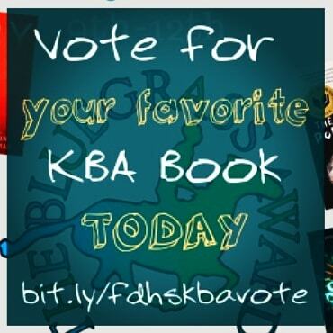 FDHSBookJockey's tweet photo. A different spin on #TriviaTuesday - which of our 10 #KBA2020 nominees should be named THE favorite YA book of the year? #FDHSReads crew please head over to https://t.co/NzqZDcnoTJ to cast your ballot. Voting closes this Friday, May 1st! https://t.co/fbcAOCBI35 https://t.co/R4e55j1HLI