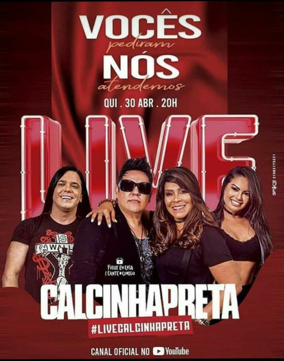 JKCAICO's tweet photo. LIVE da @calcinhapreta é nesta quinta 30/04. Preparem-se https://t.co/sF7m8kJDkX