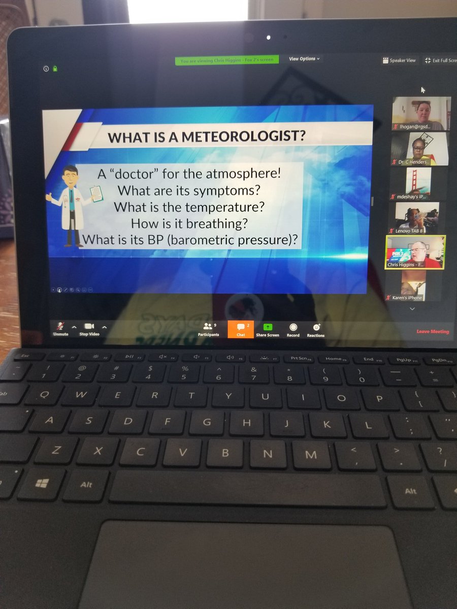 ldylache's tweet photo. Thank you @fox2ch for your virtual lesson on weather with our Gibson students in Mrs. Hogan's 3rd grade classroom! https://t.co/u64HXAkg6l