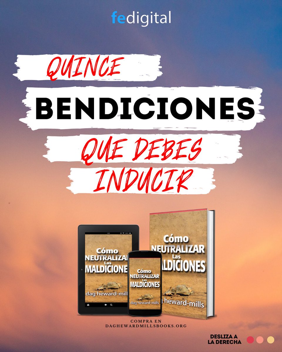 FeDigitalEsp's tweet photo. ¡Las bendiciones son una forma de neutralizar las maldiciones!  Aprende cómo puedes inducir y producir bendiciones en tu vida leyendo "Cómo Neutralizar Las Maldiciones" de @EvangelistDag 

Compra en https://t.co/QgZZdxGKCB https://t.co/lLsGcw73FO