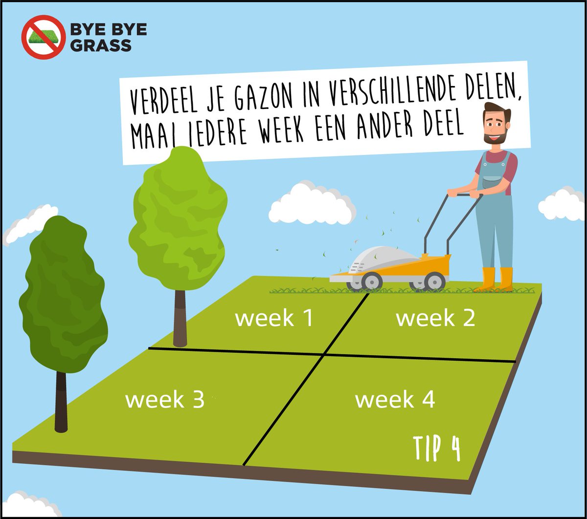 😍 RT <a href="/natuurenbos/">Natuur en Bos</a>: Doe mee aan de grootste bloemenweide ter wereld! ByeByeGrass lanceert een oproep om een stukje gazon in te ruilen voor een bloemenweide. Meer tips en informatie: byebyegrass.eu