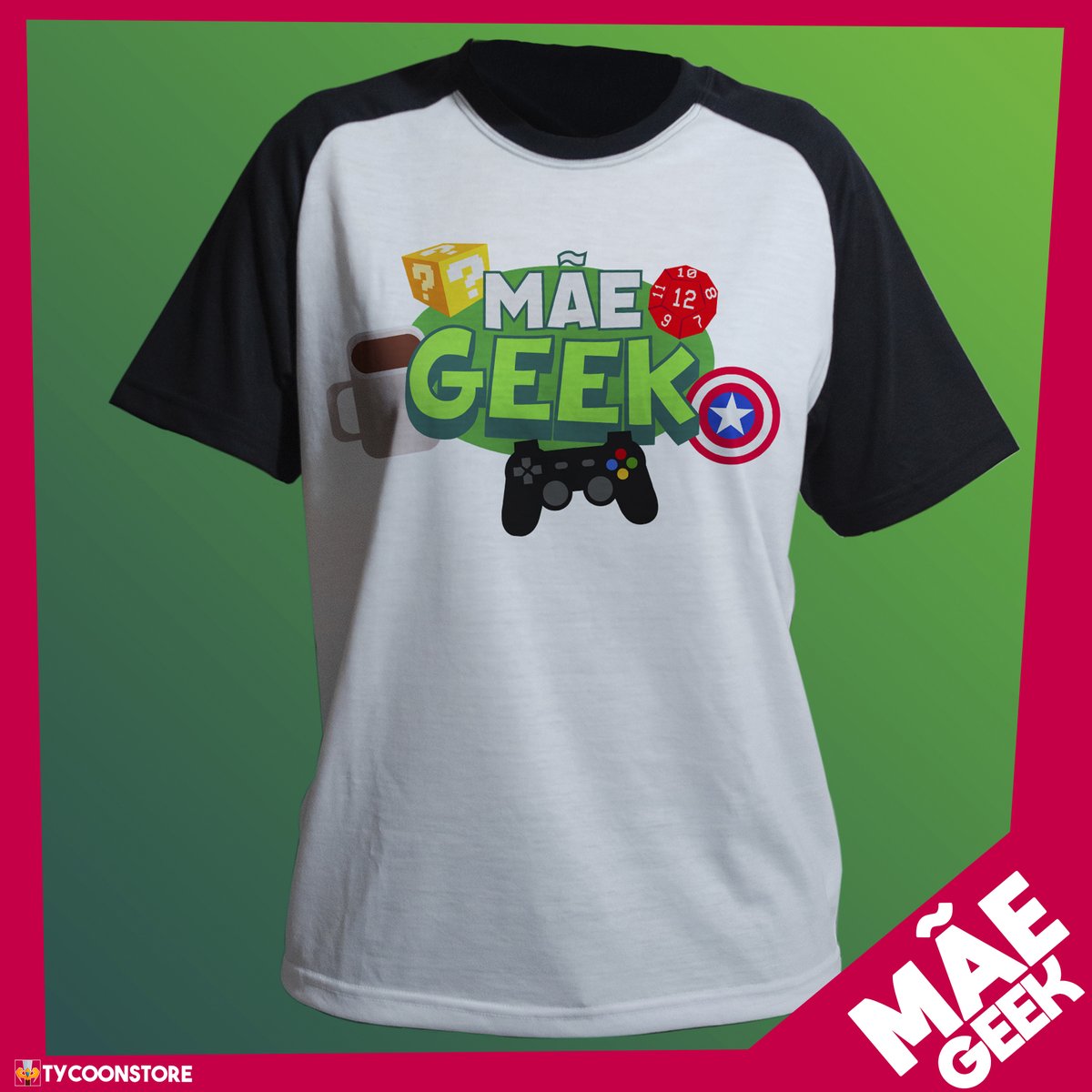 TycoonStore's tweet image. Camiseta feita com carinho para todas as mães geek/nerds! 🤓💚

#GEEK #NERD #CAMISETA #QUADRO #PLACAMDF #DECORAÇÃOGEEK #DECORAÇÃONERD #MÃENERD #MÃEGEEK #DIADASMAES #PRESENTEDIADASMAES