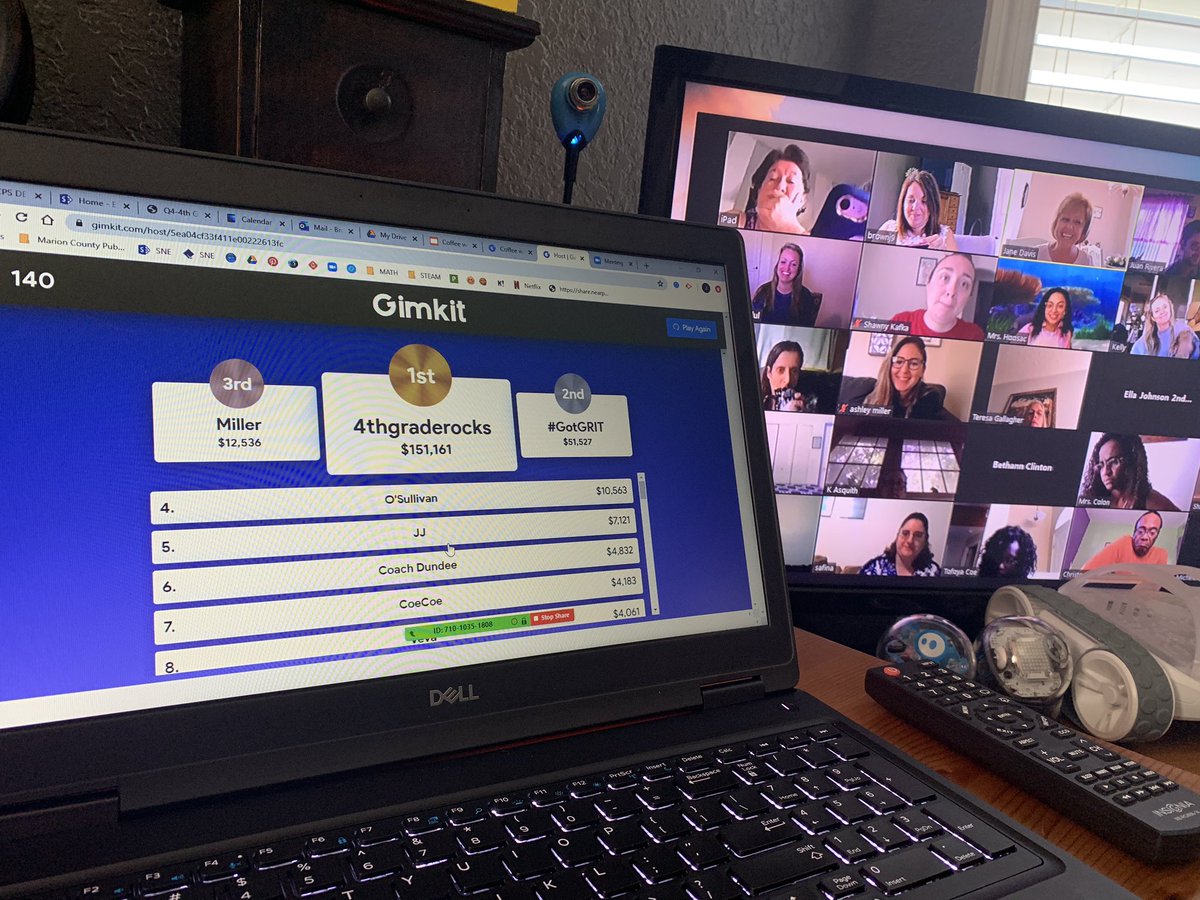 My favorite morning of the week is Tuesday because it’s Coffee with Coaches and a chance to catch up with all of the amazing teachers at <a href="/MCPS_Sunrise/">MCPS_Sunrise</a> . They are ROCKING this distance learning thing! Today we featured <a href="/gimkit/">Gimkit</a> and they are hooked!