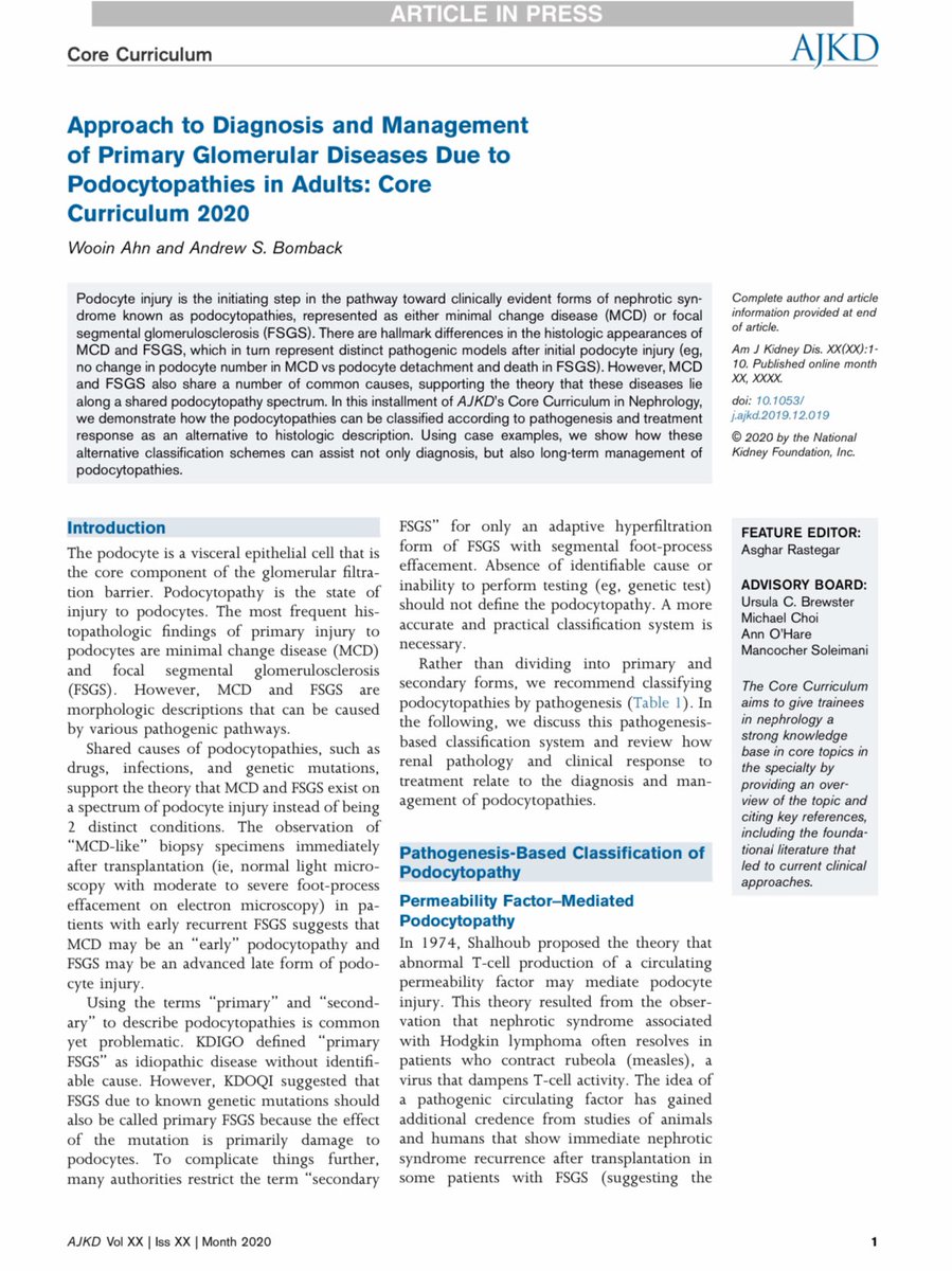 edgarvlermamd's tweet photo. Approach to Diagnosis and Management of Primary Glomerular Diseases Due to Podocytopathies in Adults: Core Curriculum ca. 2020 from @AJKDonline @asbomback #Nephpearls 
👉🏼 https://t.co/yBTNdaRpcn https://t.co/r2ePwvgGCj