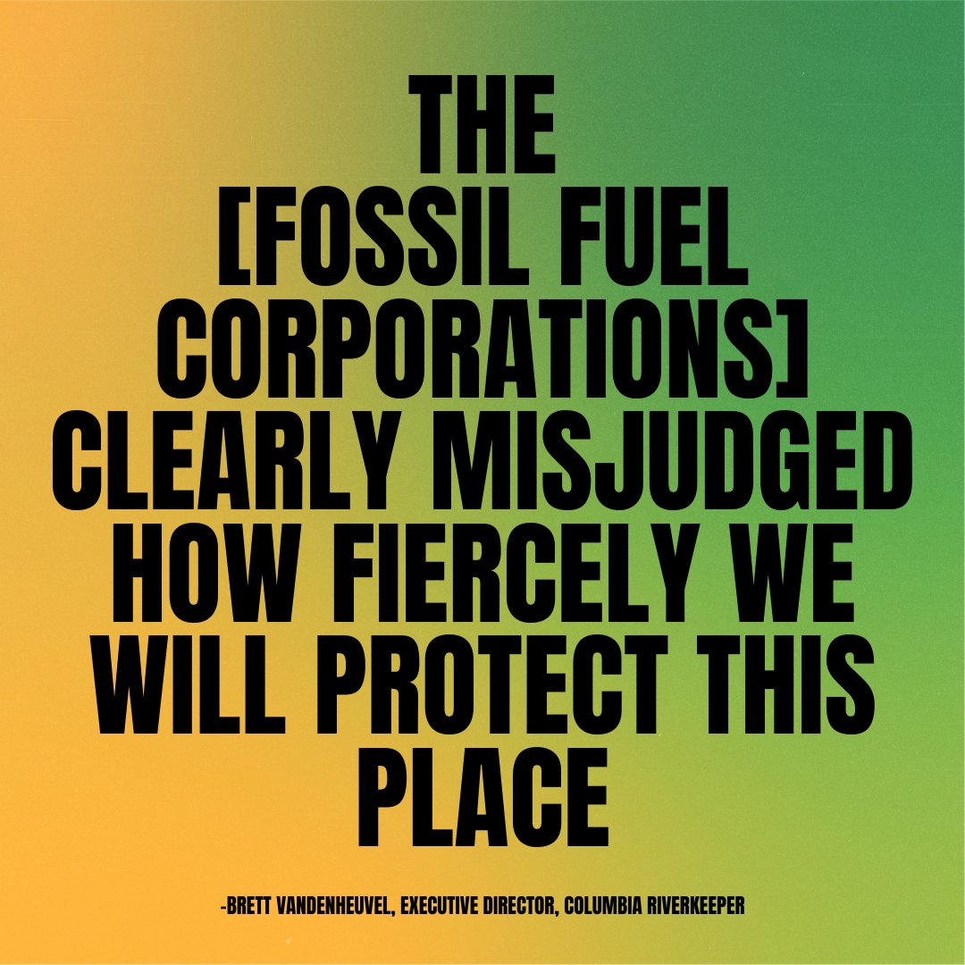 ColumbiaRKeeper's tweet photo. “The [fossil fuel corporations] clearly misjudged how fiercely we will protect this place” via @PBS (https://t.co/6L7YGGymiw) @Sightline @lummicomm @PPFrackedGas @PowerPastCoal  @StandUpToOil @standearth #standuptooil #powerpastfrackedgas #powerpastcoal #thethingreenline https://t.co/jfztEvYOJK