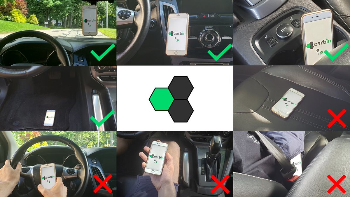 CarbinApp's tweet photo. Carbin turns a phone into a highly sensitive #pavement measurement tool—but only if that phone is positioned correctly. 

Once you’ve found that position, download the app and start driving: https://t.co/f7ngL0gqzT https://t.co/AthN5K3Yzi