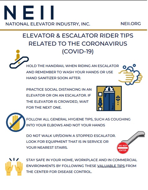 During these challenging times Bay State Elevator and it's employees are taking the steps to help stop the spread of COVID-19. Please help us by practicing these safety tips: