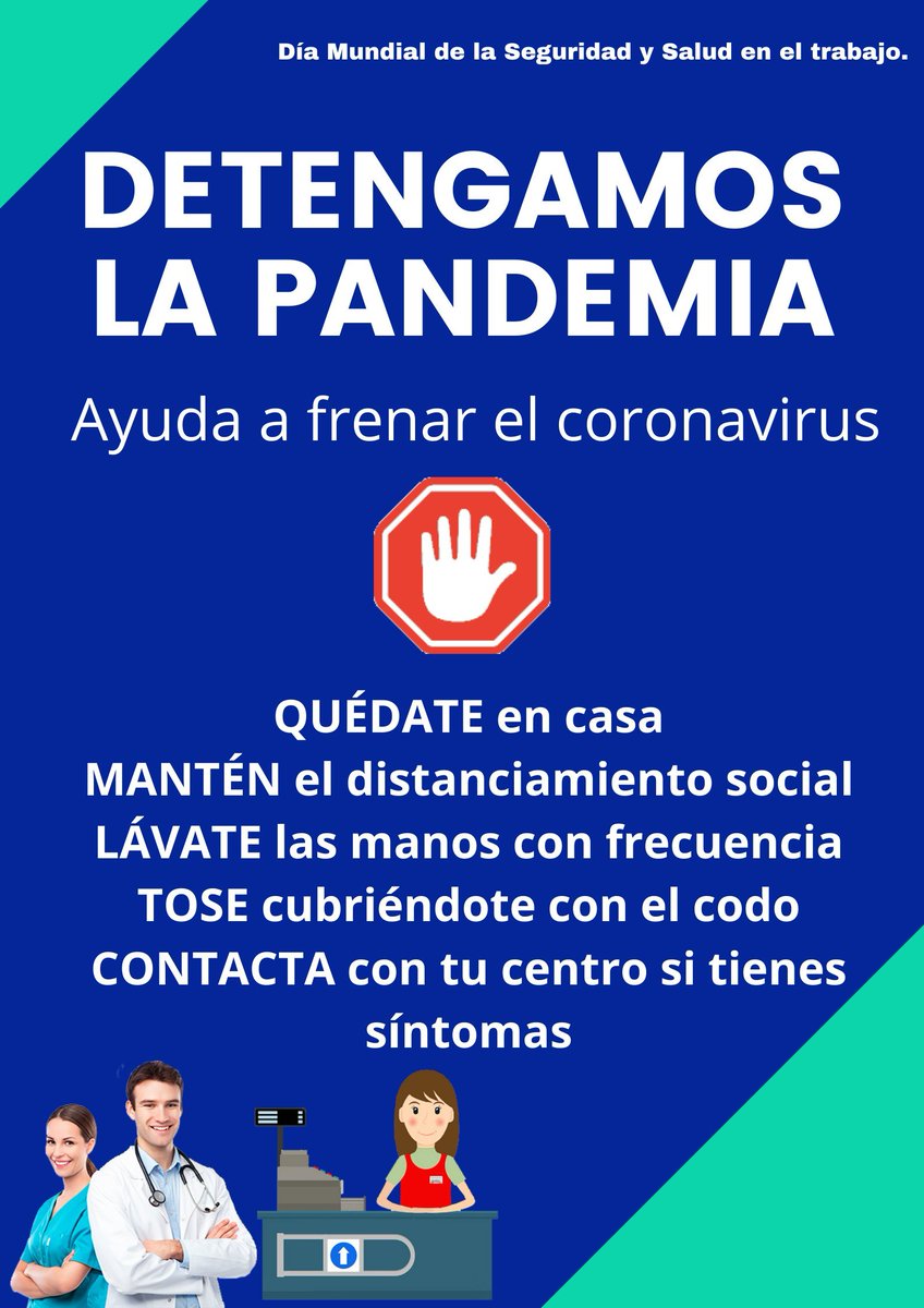 SaraiNeila's tweet photo. Hoy es el #DíaDeLaSeguridadYSaludEnElTrabajo y los chicos de #FOL están haciendo infografías tan chulas como estas.
@SalesianosPiza @OIT_ES
#FOL #OIT #ComparteFOL #ActualidadFOL #Pandemia #SST #PRL #DetengamosLaPandemia https://t.co/XsLy2mYfea https://t.co/azXgyTHzk5