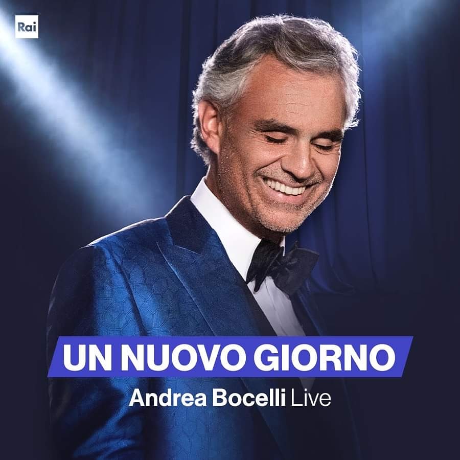🔹 'Eh, chiediti perché sento la tua voce che cresce in me
Eh, mi fa capire che c'è un nuovo giorno anche per me...'
🔹 #UnNuovoGiorno - #AndreaBocelliLive ORA IN ONDA su #Rai1 e in streaming su RaiPlay 
🔹 #AndreaBocelli Andrea Bocelli Andrea Bocelli Foundation
#jamesre
