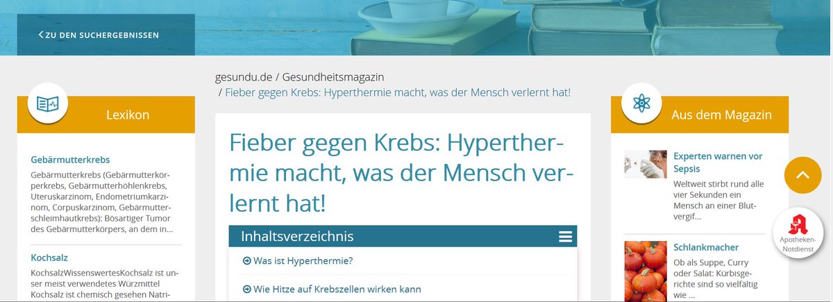 celsius42's tweet photo. Sehr schöner Artikel zum Thema Hyperthermie zur Therapie bei Krebs.....
https://t.co/rMQSQO7CRn https://t.co/sOtB8hnUHY