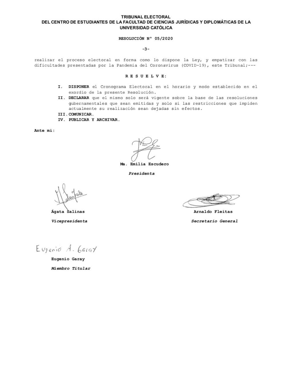 Integridaduc's tweet photo. ¡Habemus cronograma electoral 2020! https://t.co/z3cXRjbDYS
