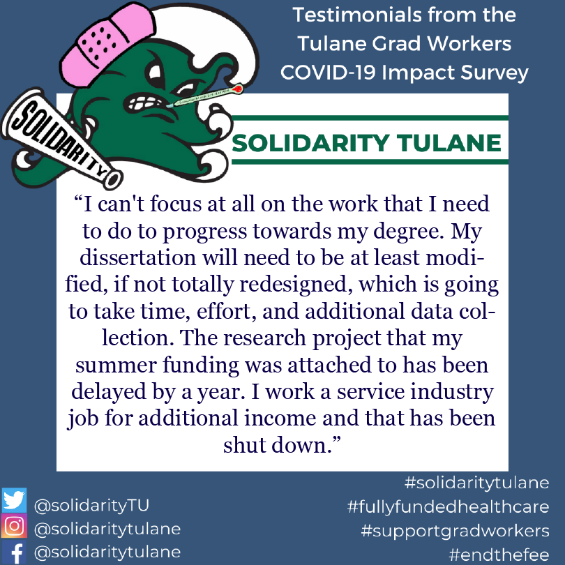 solidarityTU's tweet photo. Tulane charges graduate students to pay health insurance in installments.
#solidaritytulane #solidarity #tulane #endthefee #supportgradworkers #donutsarenotenough #theuniversityworksbecausewedo #greenwave https://t.co/oTQ8VGwHhk