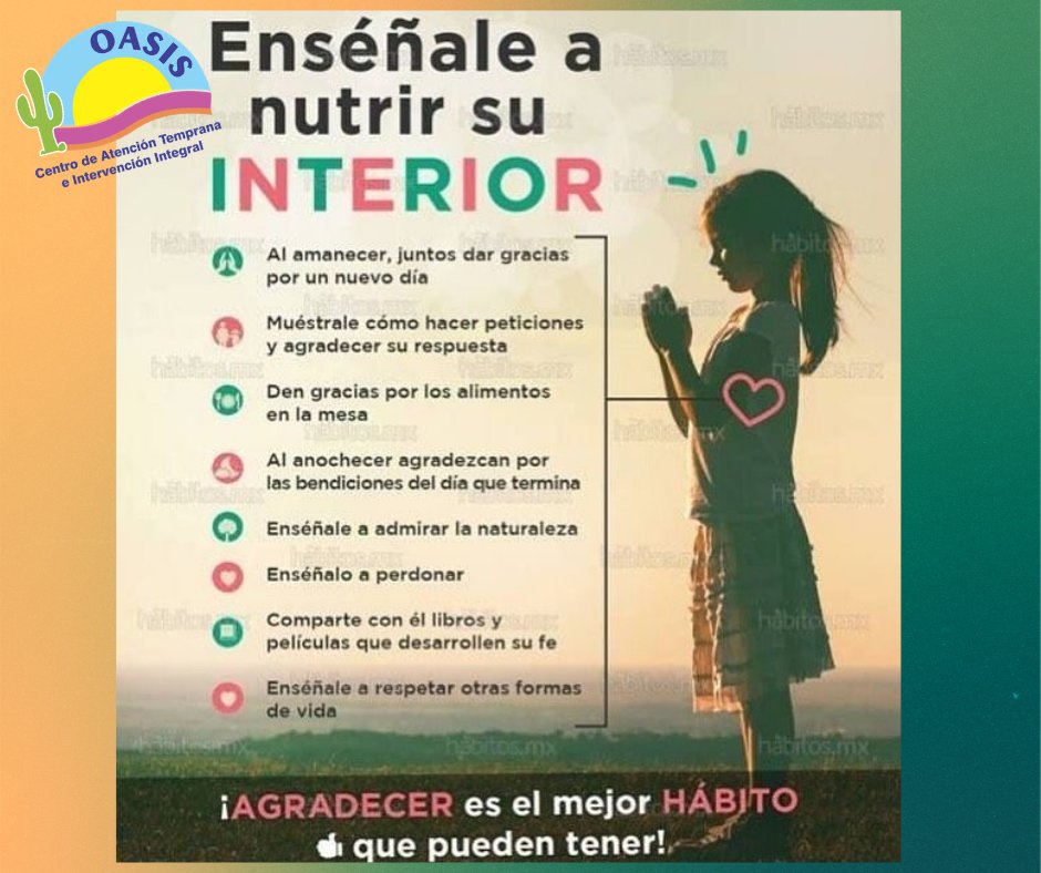 oasis_centro's tweet photo. Enseñar a los niños a ser agradecidos va más allá de acostumbrarles a responder con un «gracias»; infundirles un sentido de gratitud es algo completamente diferente, es una mentalidad, un rasgo y un estilo de vida. Equipo Oasis

#CuidemonosEntreTodos #Calama #OasisCentro https://t.co/R97ndtkqTV