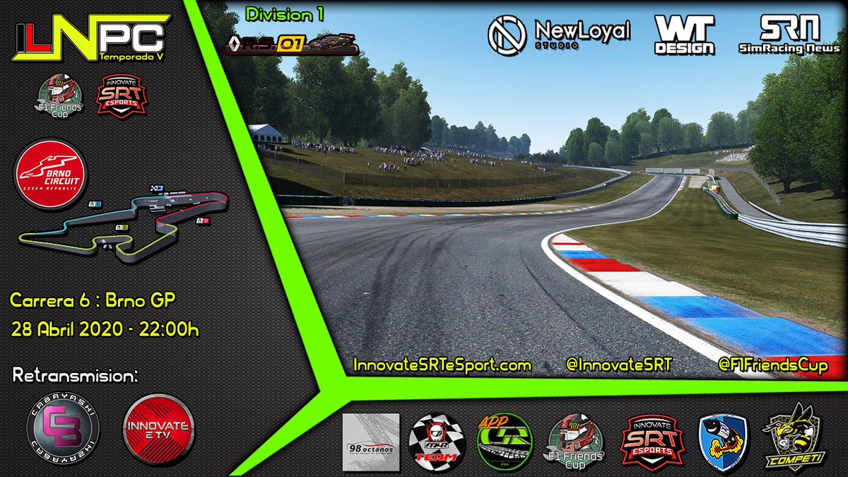 | LNPC | ¡Vuelve la Liga Nacional de PC2! Esta noche a las 22:30 horas te cuenta @ISRT_Cabayashi la penúltima cita de la temporada con el Renault RS01.¡Además con sorpresa, habrá coche escoba limpiando la pista!