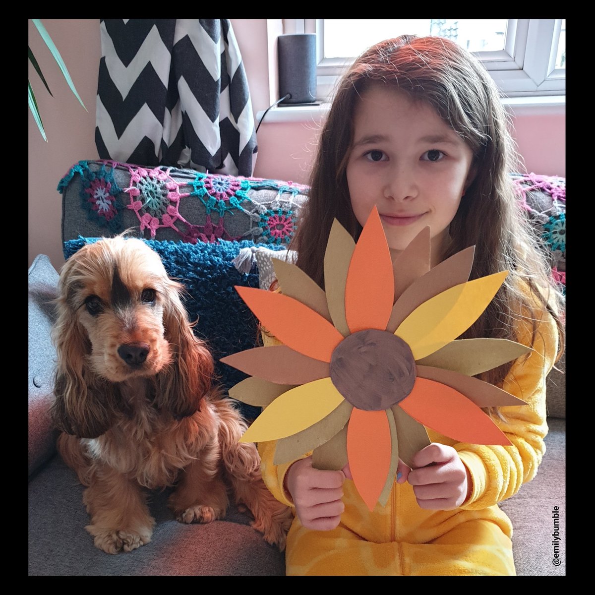 Emilybumble's tweet photo. Summer's sunflower creation to put up the window π»π»π» #growyoursupport #sunflower #norfolk @NorfolkPolice https://t.co/FTFihEIvAr